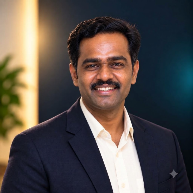 Portrait of Murali Krishna, founder of Lexora.